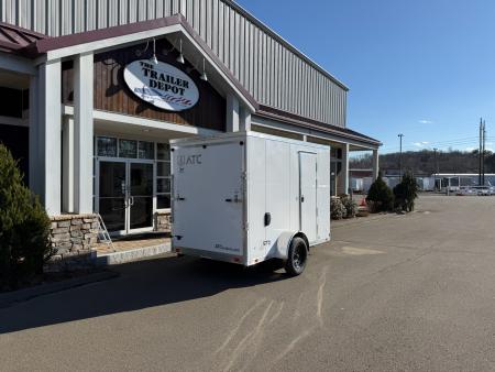 New ATC 6' x 10' + 2' V-Nose Enclosed Cargo Trailer with Ramp Door 2.9K