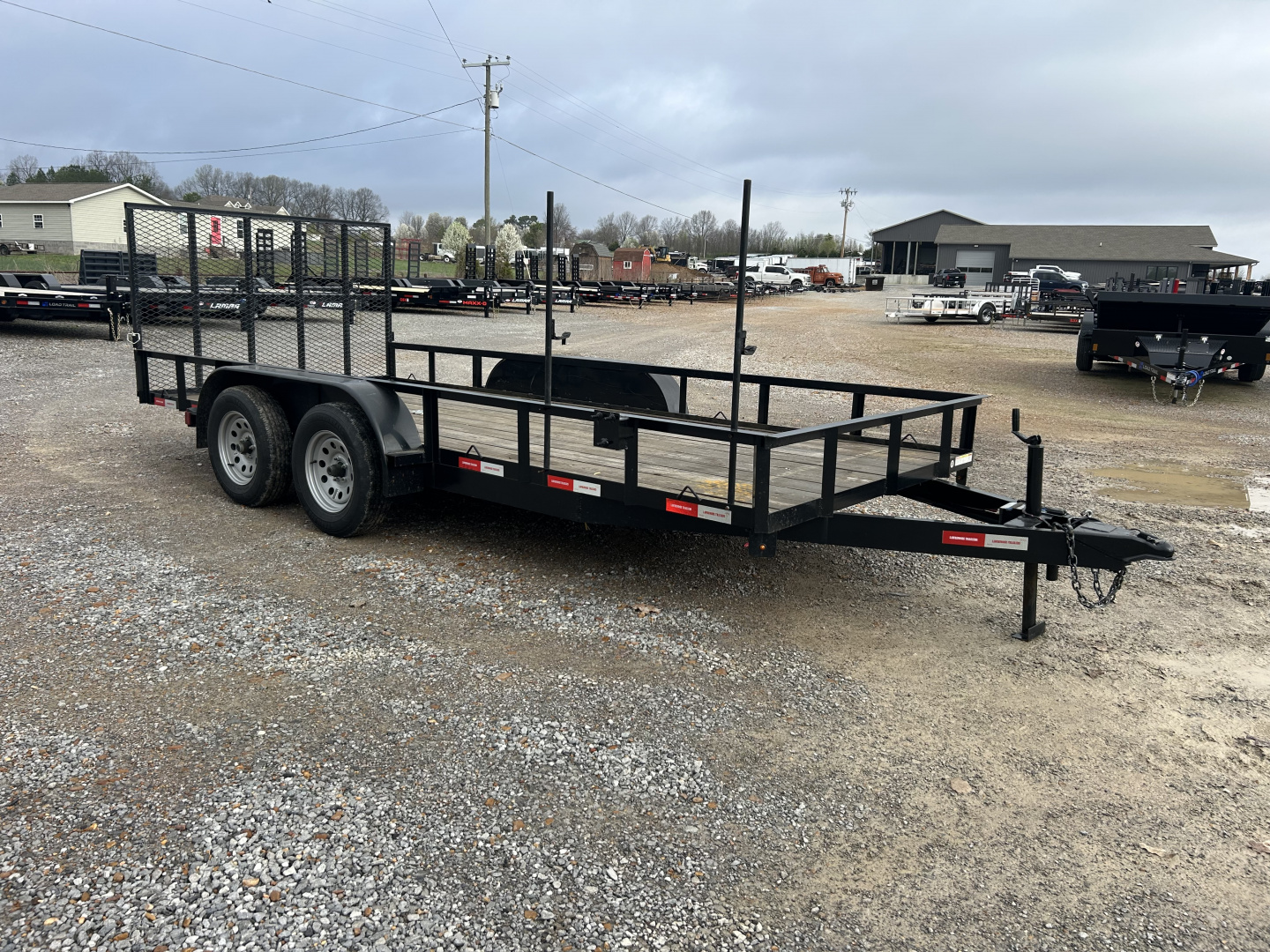 Used 2023 Lawrimore 77" X 16' 7K GVWR Utility Trailer