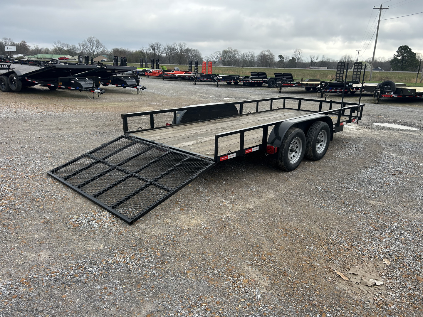 Used 2023 Lawrimore 77" X 16' 7K GVWR Utility Trailer