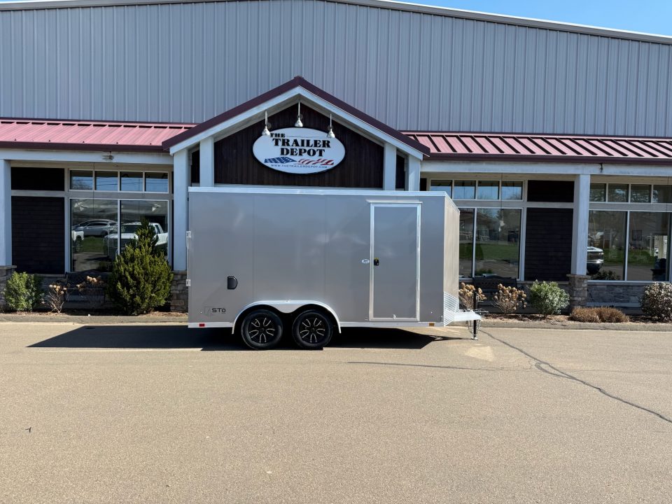 New ATC 7' x 14' + 2' V-Nose Enclosed Cargo Trailer with Ramp Door 7.7K