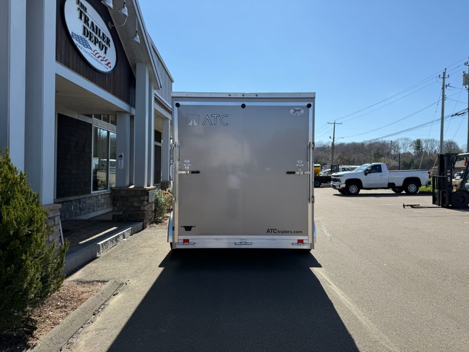 New ATC 7' x 14' + 2' V-Nose Enclosed Cargo Trailer with Ramp Door 7.7K