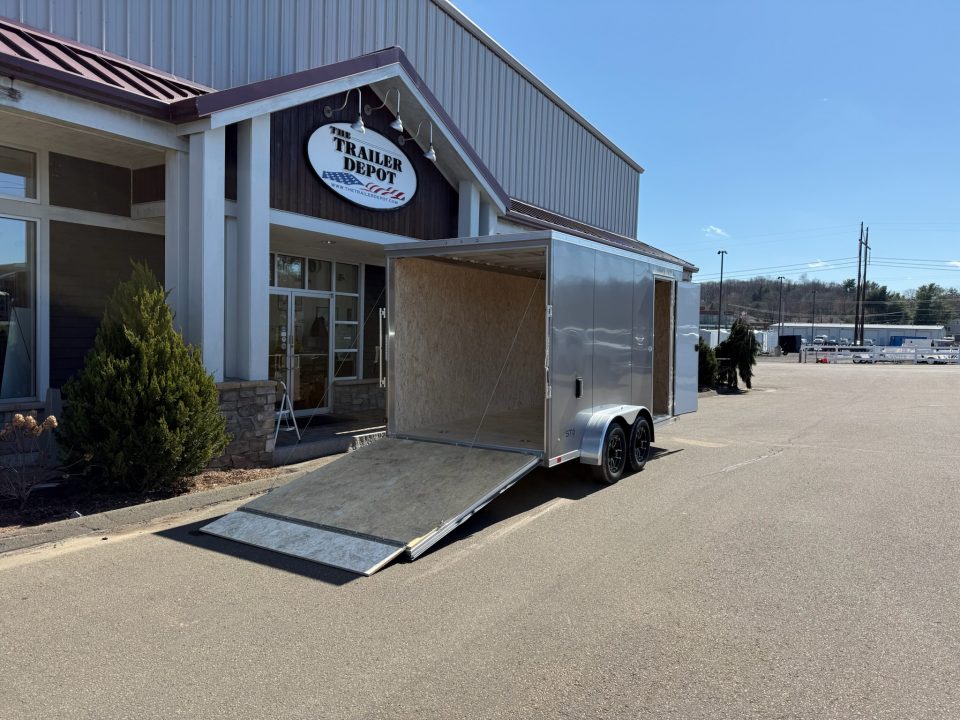 New ATC 7' x 14' + 2' V-Nose Enclosed Cargo Trailer with Ramp Door 7.7K