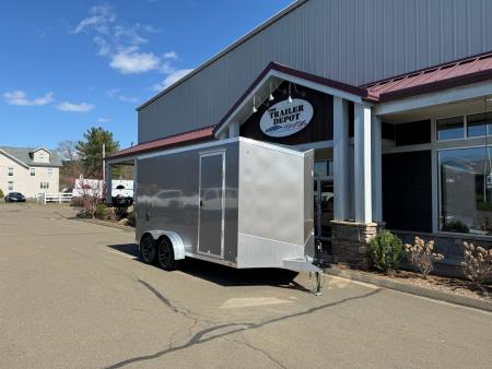 New ATC 7' x 14' + 2' V-Nose Enclosed Cargo Trailer with Ramp Door 7.7K