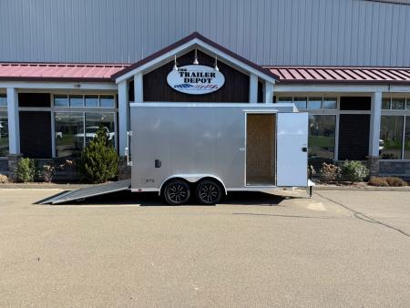 New ATC 7' x 14' + 2' V-Nose Enclosed Cargo Trailer with Ramp Door 7.7K
