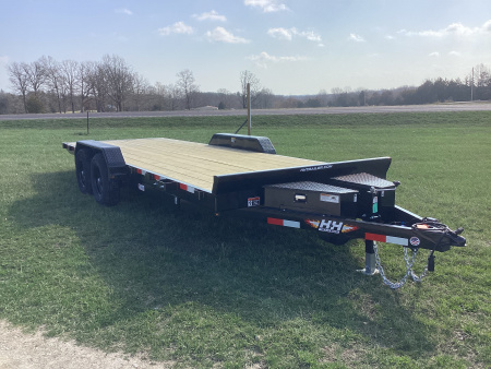 New 2026 H&H Trailers 82x20 Power Tilt Speedloader Car Hauler Trailer, 10K Equipment Trailer