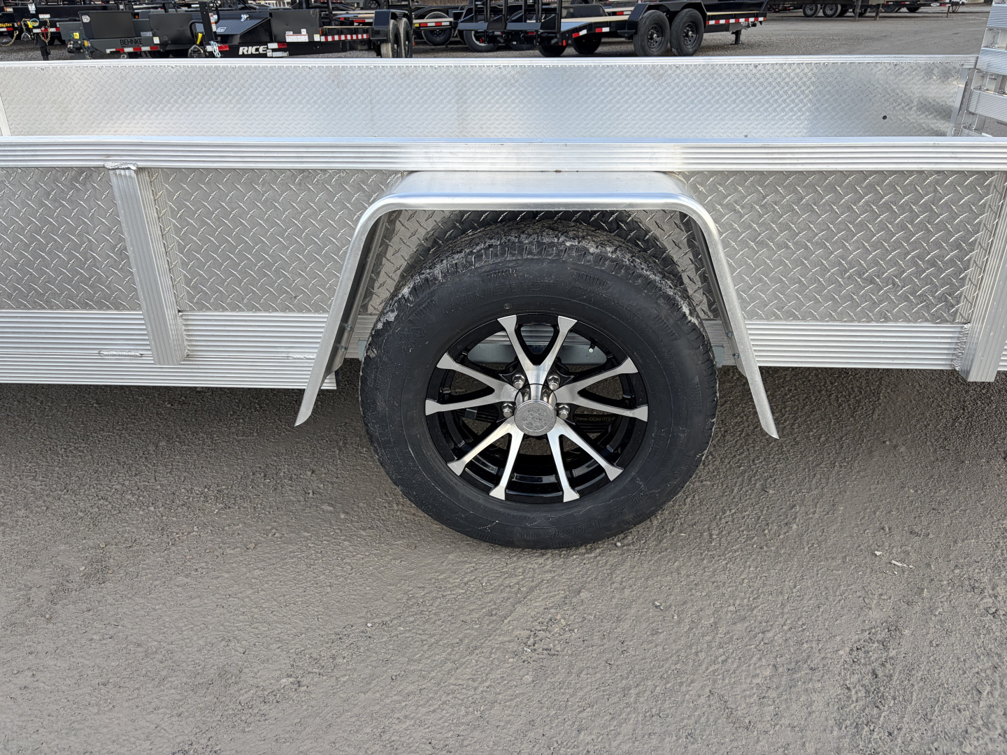 New 2026 SPORT HAVEN AUT714D (7' X 14') 2.9K Aluminum Utility Trailer w/ ATP Sides