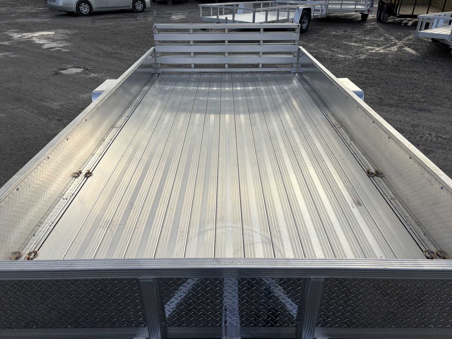 New 2026 SPORT HAVEN AUT714D (7' X 14') 2.9K Aluminum Utility Trailer w/ ATP Sides