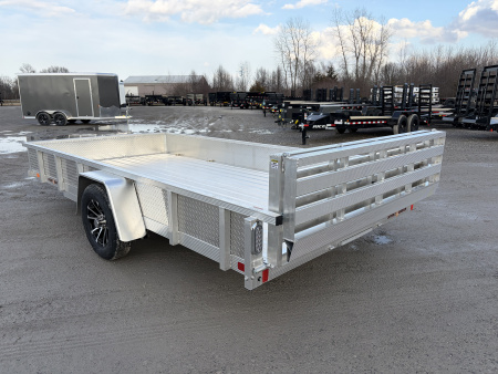 New 2026 SPORT HAVEN AUT714D (7' X 14') 2.9K Aluminum Utility Trailer w/ ATP Sides
