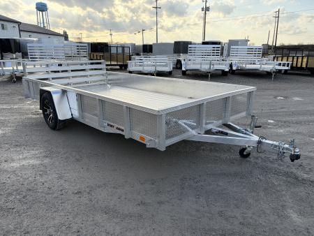 New 2026 SPORT HAVEN AUT714D (7' X 14') 2.9K Aluminum Utility Trailer w/ ATP Sides