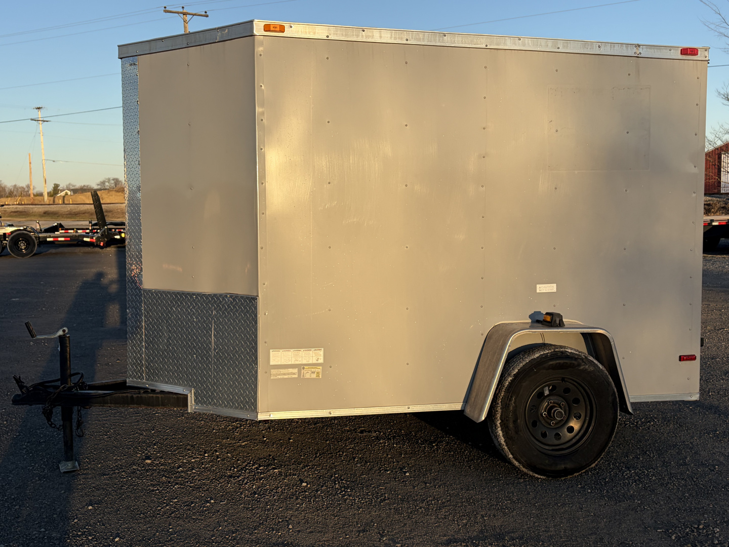 Used 2021 South Georgia Cargo Trailers SG58SA (5' X 8') 2.9K V-Nose Cargo / Enclosed Trailer