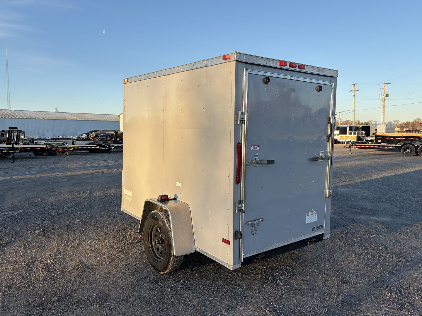 Used 2021 South Georgia Cargo Trailers SG58SA (5' X 8') 2.9K V-Nose Cargo / Enclosed Trailer