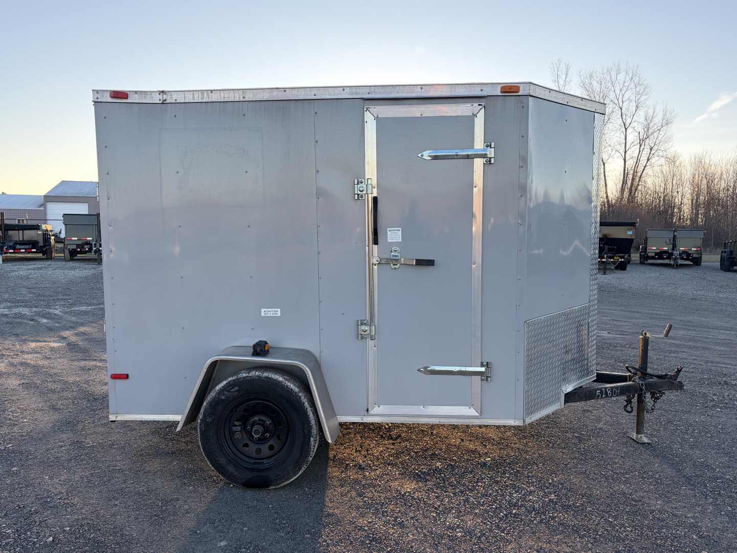 Used 2021 South Georgia Cargo Trailers SG58SA (5' X 8') 2.9K V-Nose Cargo / Enclosed Trailer