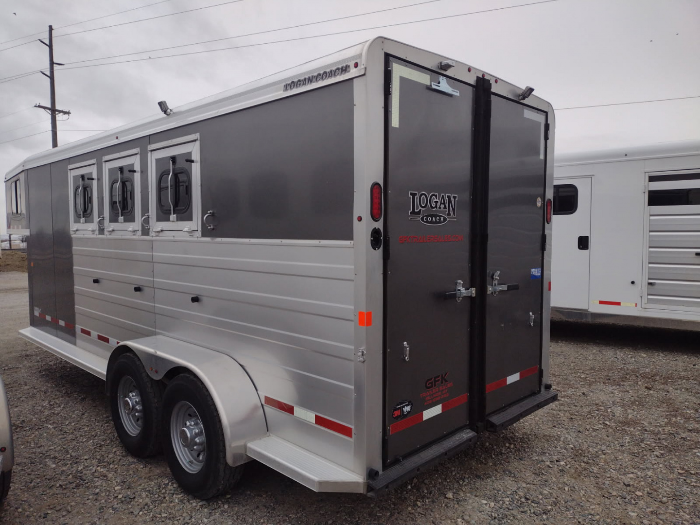 Used 2022 Logan Coach Bullseye 3 Horse Trailer