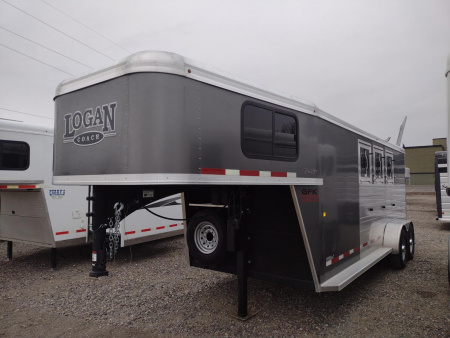 Used 2022 Logan Coach Bullseye 3 Horse Trailer