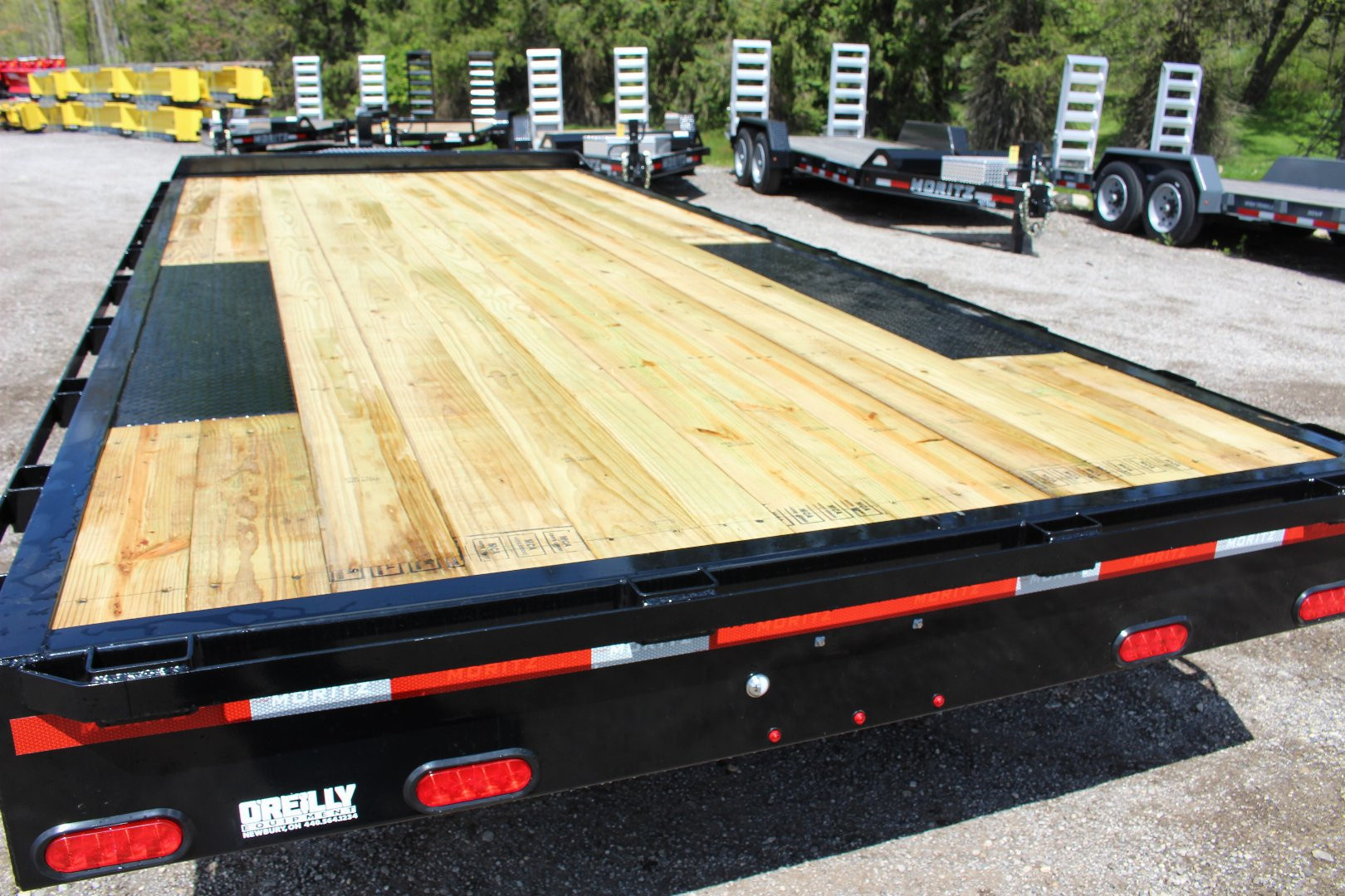 New 2025 Moritz 8' 6" x 18' Deckover Flatbed - 14,000# GVW