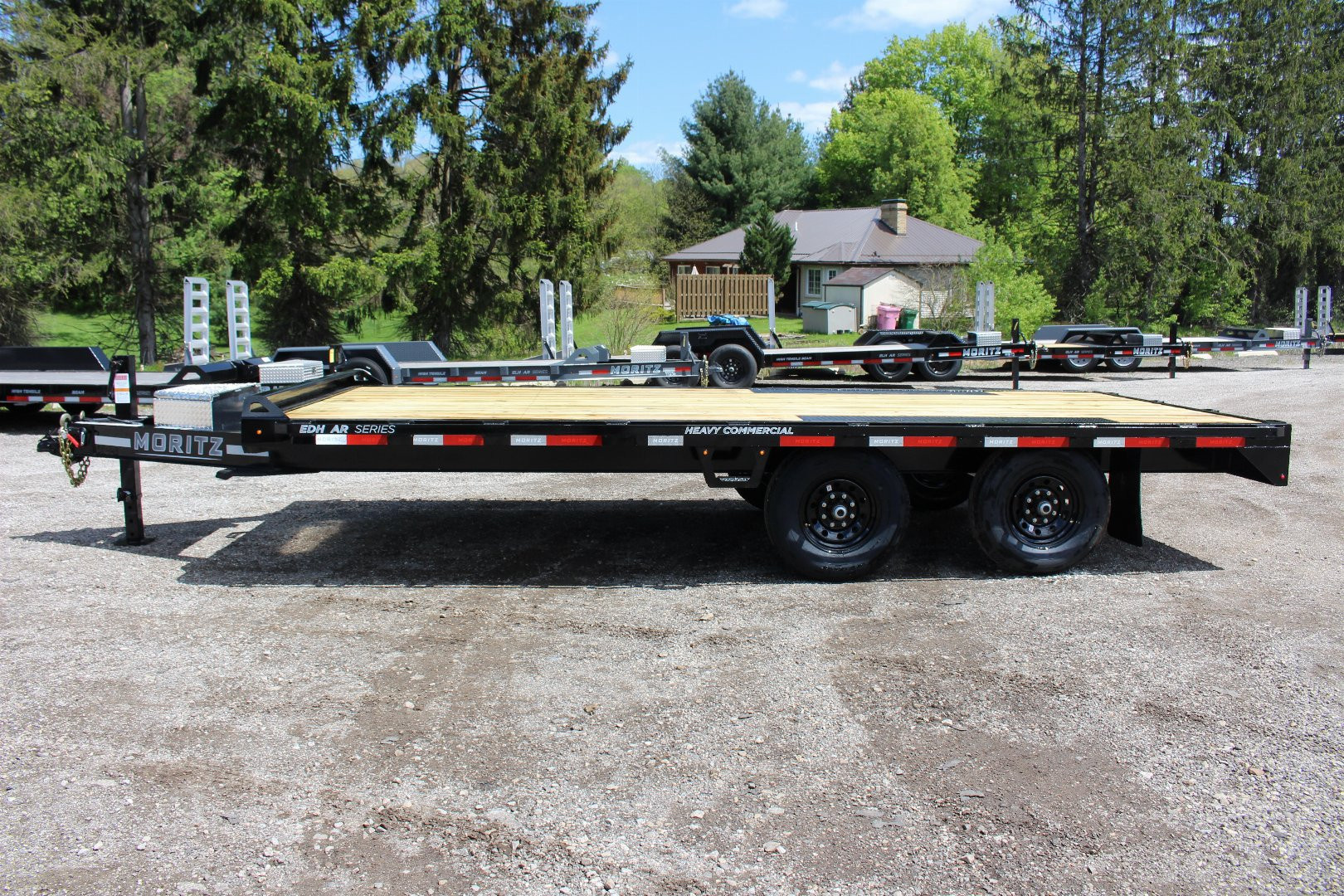 New 2025 Moritz 8' 6" x 18' Deckover Flatbed - 14,000# GVW
