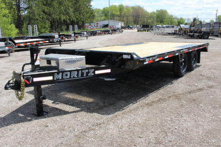 New 2025 Moritz 8' 6  x 18' Deckover Flatbed - 14,000# GVW