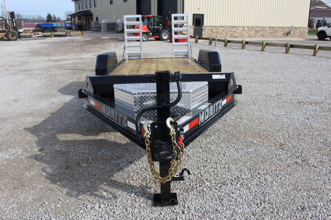 New 2026 Moritz ELBH 7' x 20' Low Pro - Aluminum Ramps - Equipment Trailer - 14000# GVW