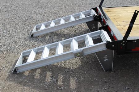 New 2026 Moritz ELBH 7' x 20' Low Pro - Aluminum Ramps - Equipment Trailer - 14000# GVW
