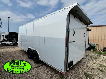 New 2026 8.5X20 ENCLOSED CAR HAULER Cargo / Enclosed Trailer REAR WING & .080 EXTERIOR!