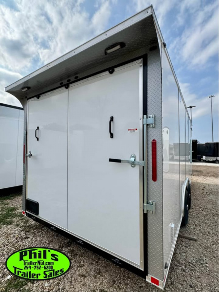 New 2026 8.5X20 ENCLOSED CAR HAULER Cargo / Enclosed Trailer REAR WING & .080 EXTERIOR!