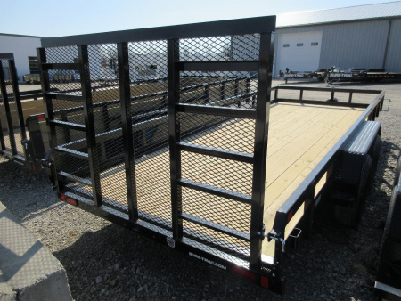 New 2026 Sure-Trac 7 x 18 Tube Top Utility Trailer 10K Tandem Utility Trailer