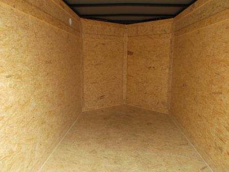 New 2026 Covered Wagon Trailers 5x8 Cargo Trailer / Enclosed Trailer / Ramp / LED's / .030 White Semi-Screwless Exterior / Bed Lined Tongue and Frame