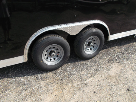 New 2026 Covered Wagon Trailers 8.5x20 Cargo / Enclosed Trailer / 7ft Interior / 5200# Axles / 48" RV Side Door / 60" Triple Tube Tongue / .080 Black Poly Core Semi Screwless Exterior / Extra Wide Ramp