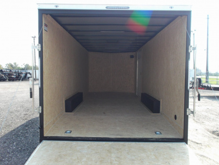 New 2026 Covered Wagon Trailers 8.5x20 Cargo / Enclosed Trailer / 7ft Interior / 5200# Axles / 48" RV Side Door / 60" Triple Tube Tongue / .080 Black Poly Core Semi Screwless Exterior / Extra Wide Ramp