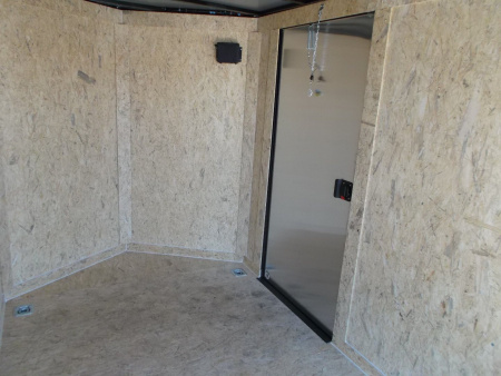 New 2026 Covered Wagon Trailers 6x12 Cargo / Enclosed Trailer / 6'6" Interior Height / Extra Wide Ramp Gate / RV Side Door / .080 Black Poly Core / Black Out Package