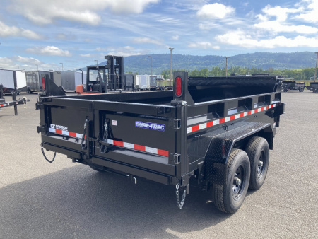 New 2026 Sure-Trac 7x14 Telescopic Dump Trailer 14k GVWR