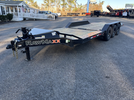 New 2026 RawMaxx G3X 102X24 BUMPER PULL GRAVITY TILT TRAILER 21K GVWR Equipment Trailer