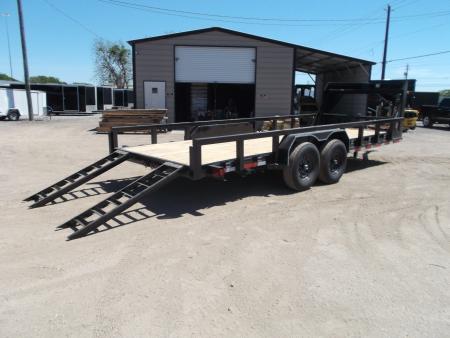 New 2026 Longhorn Trailers 83x20 Gooseneck 14K Utility Trailer / Lowboy Trailer / 7000# Axles / 3" Square Tubing / 5ft Heavy Duty Stow Away Ramps / LED Lights