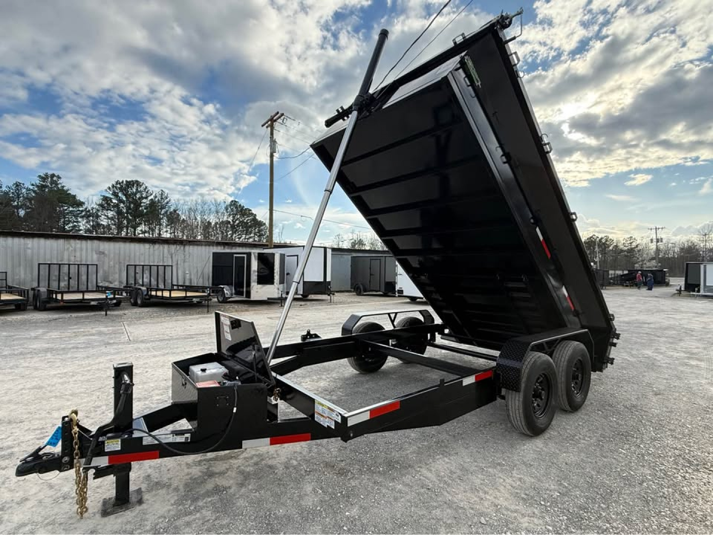 New 2026 Oak Ridge 7x14x2 14k Dump Trailer