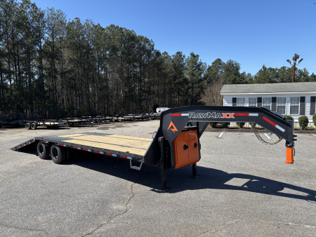 New 2026 RawMaxx HTX 102X32 GOOSENECK HYDRAULIC DISC BRAKE 11' HYDRAULIC DOVE/JACKS 24K GVWR