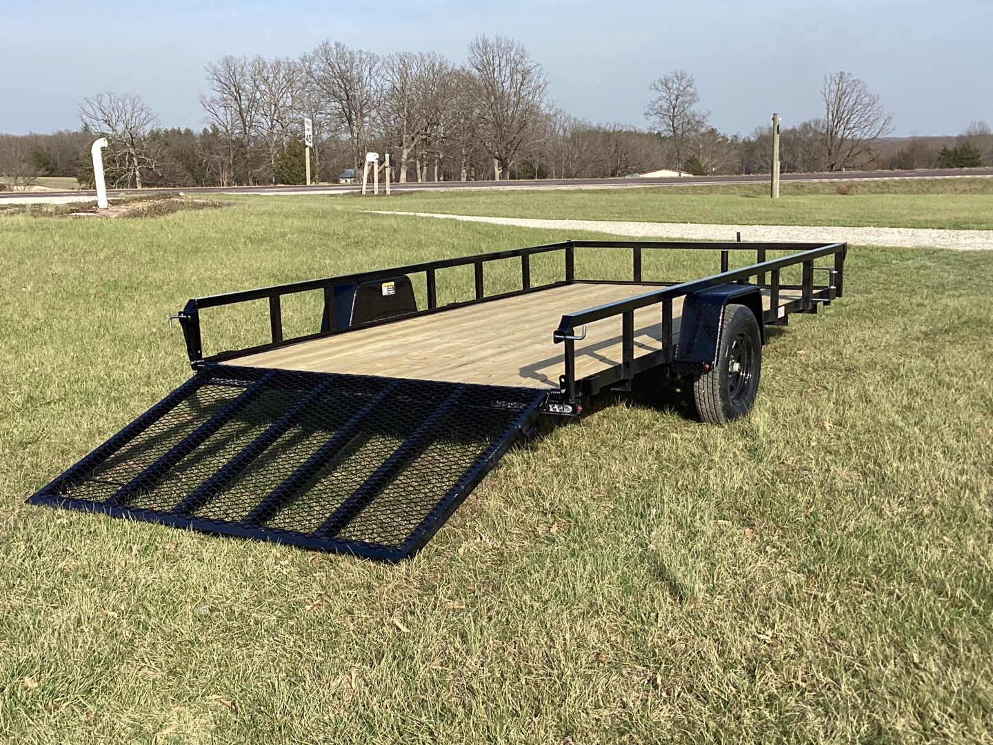 New 2026 H&H Trailers 82x14 Rail Side, 3K Utility Trailer