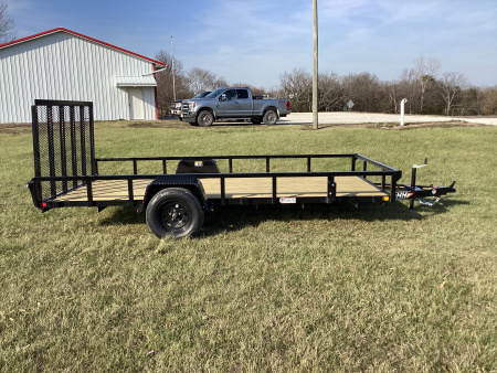 New 2026 H&H Trailers 82x14 Rail Side, 3K Utility Trailer