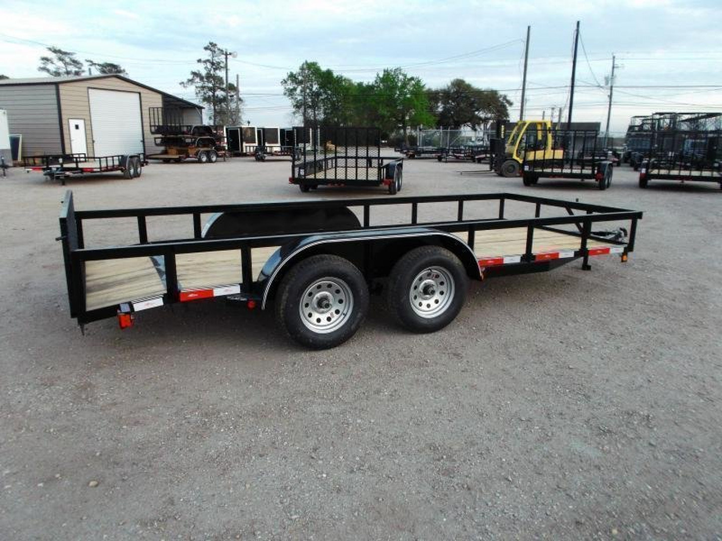 New 2026 Longhorn Trailers 83x14 Tandem Axle Utility Trailer / ATV Trailer / Side by Side Trailer / 2ft Dovetail / 2ft Ramp Gate / LED Lights