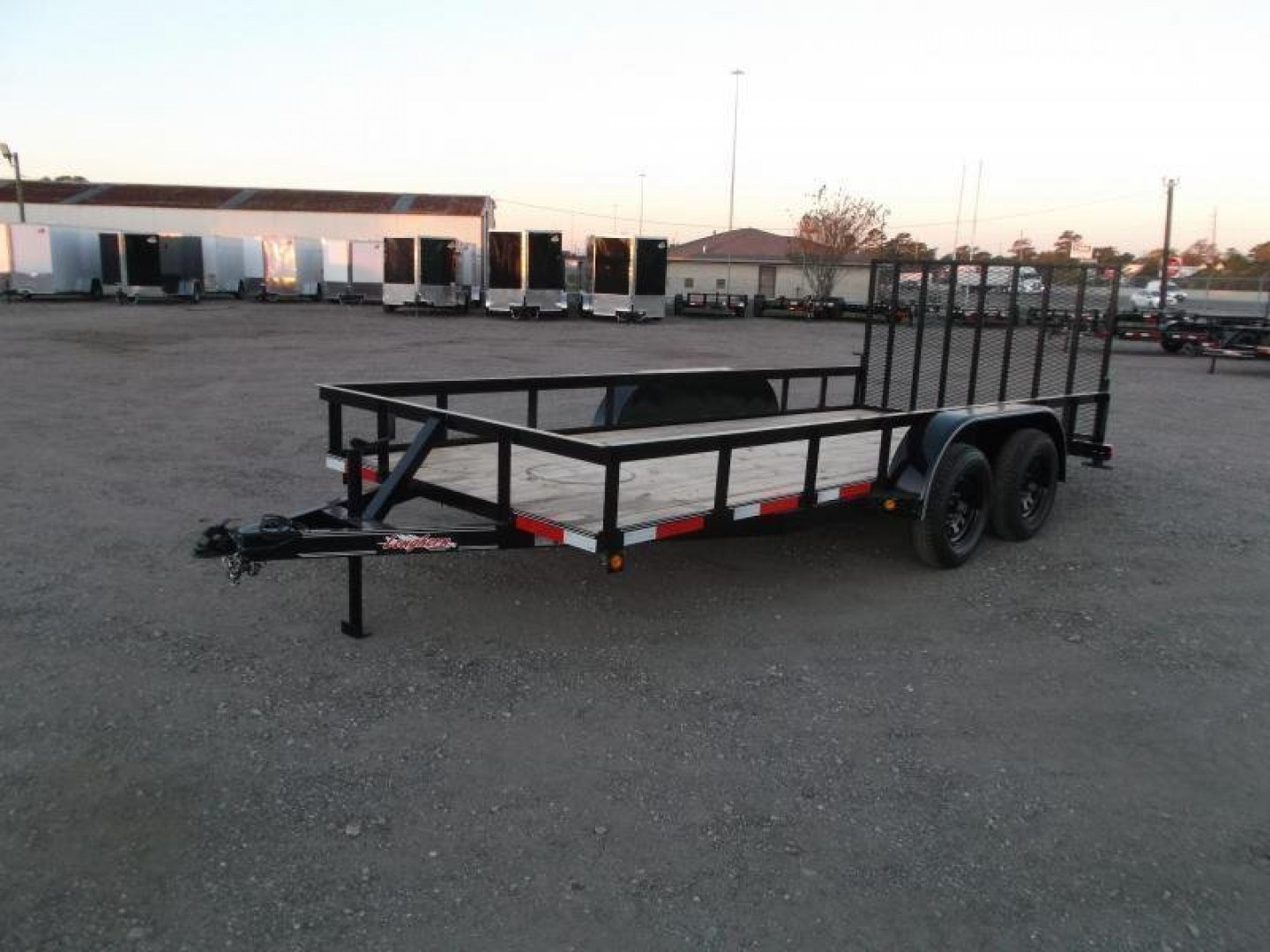 New 2026 Longhorn Trailers 77x14 Tandem Axle Utility Trailer / Lowboy Utility Trailer / 4ft Ramp Gate / LED Lights