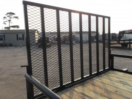 New 2026 Longhorn Trailers 77x14 Single Axle Utility Trailer / Pipetop / 4ft Heavy Duty Ramp Gate