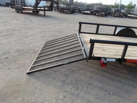 New 2026 Longhorn Trailers 77x14 Single Axle Utility Trailer / Pipetop / 4ft Heavy Duty Ramp Gate