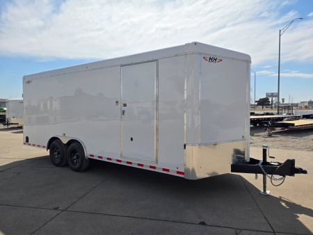 New 2026 H&H Trailers 8.5x20 HH Series Round Top V-Nose Enclosed Car Hauler Trailer 14K Cargo / Enclosed Trailer