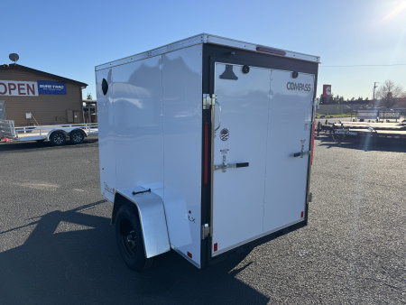 New 2026 Compass 5x8 Enclosed Trailer 3k GVWR