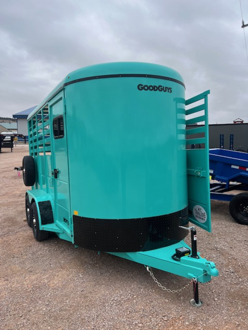 New 2026 Good Guys Trailers 6X14 TWO HORSE TRAILER Stock / Stock Combo Trailer