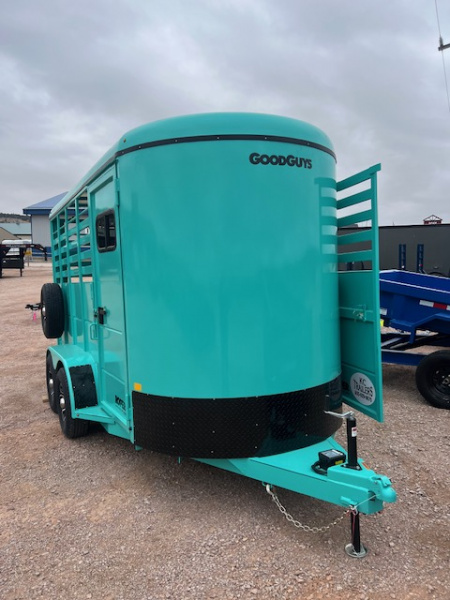 New 2026 Good Guys Trailers 6X14 TWO HORSE TRAILER Stock / Stock Combo Trailer