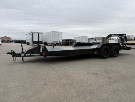 New 2026 Hillcrest Black-Grey 82"x18'+2' 7k Car Hauler Trailer
