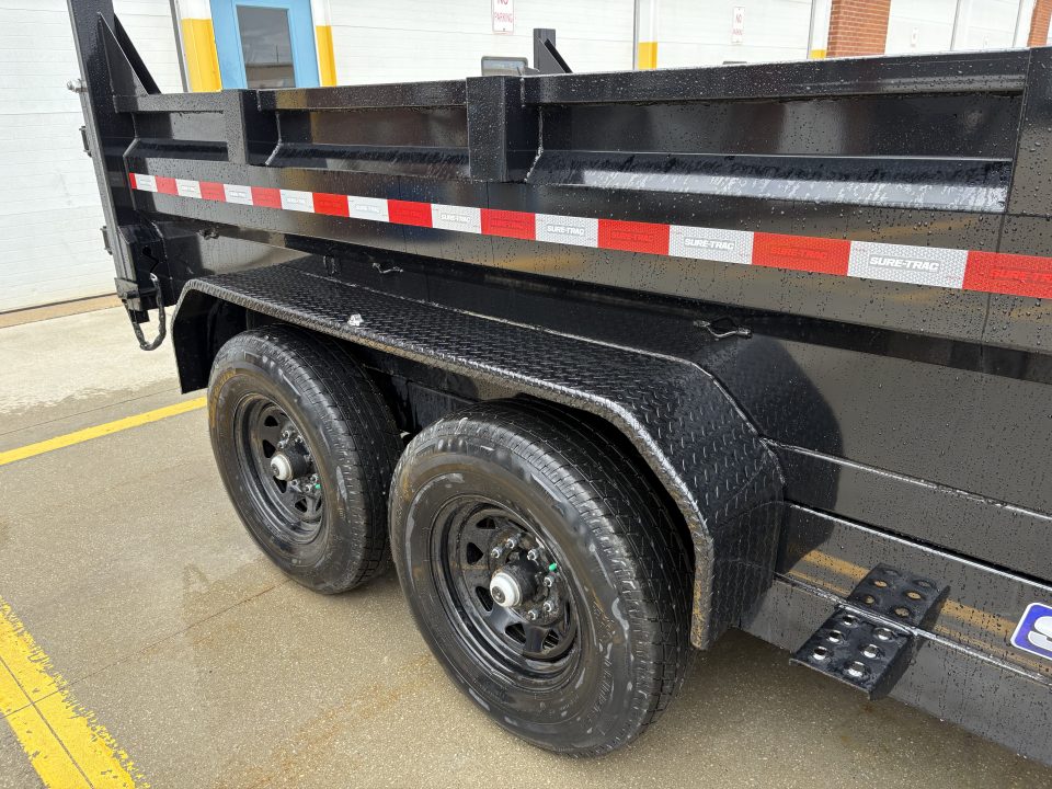 New 2026 Sure-Trac 82 IN x 12 HD Low Profile Dump Trailer 12K Telescopic Dump Trailer
