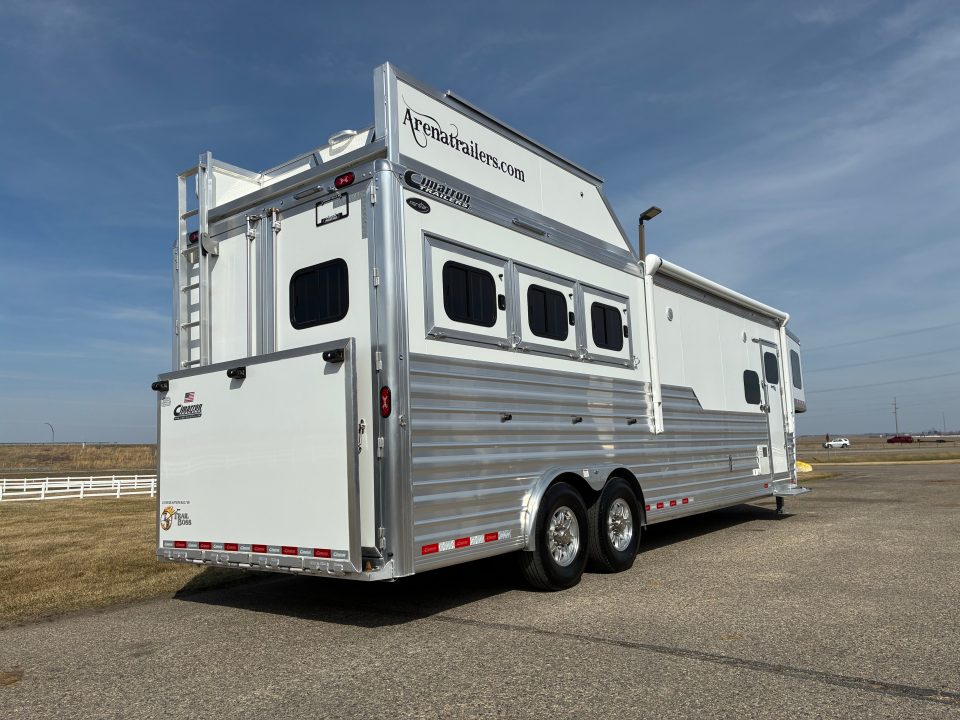New 2026 Cimarron 3H 12'6" Trail Boss Conversions LQ Horse Trailer