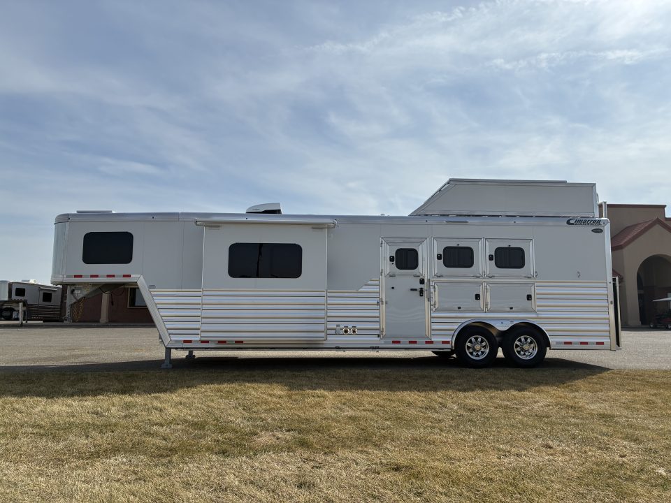 New 2026 Cimarron 3H 12'6" Trail Boss Conversions LQ Horse Trailer