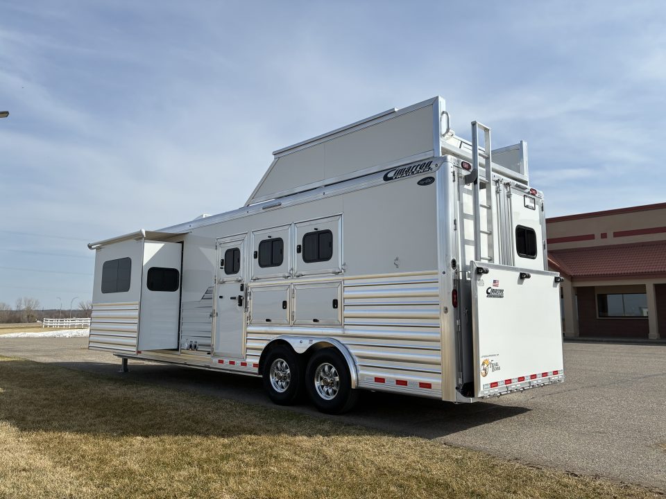 New 2026 Cimarron 3H 12'6" Trail Boss Conversions LQ Horse Trailer